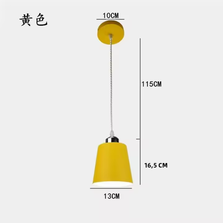 Nuevo Iluminación Creativa Nórdica Minimalista LED Para Interiores Hogar Restaurante Lámpara Colgante Metálica De Color Variado Fuente De Alimentación AC 220V - 1