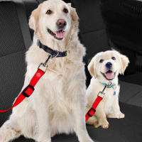 Cinturón De Seguridad Para Coche Para Perros Con Correa Elástica Reflectante Y Amortiguadora Accesorio De Seguridad Para Mascotas - details 1