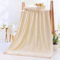 Juego De Toallas De Microfibra Bordadas 2 Piezas 1 Toalla De Rostro 75x35cm 1 Toalla De Baño 140x70cm Secado Rápido Toallas Para El Baño - details 5