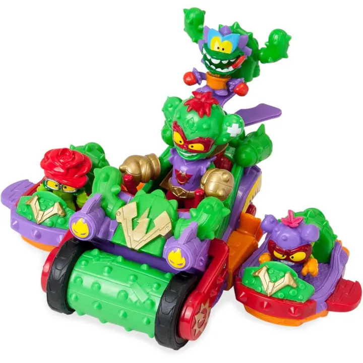 SUPERTHINGS RIVALS OF KABOOM - Spike Roller. Gran vehículo con Dos vehículos acoplables. 3 Superthings y 1 Kazoom Kid exclusivos. - 1