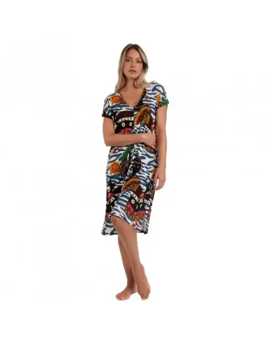 ADMAS vestido largo mujer multicolor verano étnico 61369 - 1