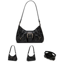 Nueva Bandolera Punk Y2K Motocicleta Retro Para Comunicación Estilo Francés De Alta Gama Bolso De Mano Para Compras De Mujer - details 2