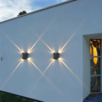 Lámpara De Pared LED12W Impermeable Para Exterior Iluminación De 4 Lados Para Jardín Y Courtyard Iluminación Decorativa Exterior - details 7