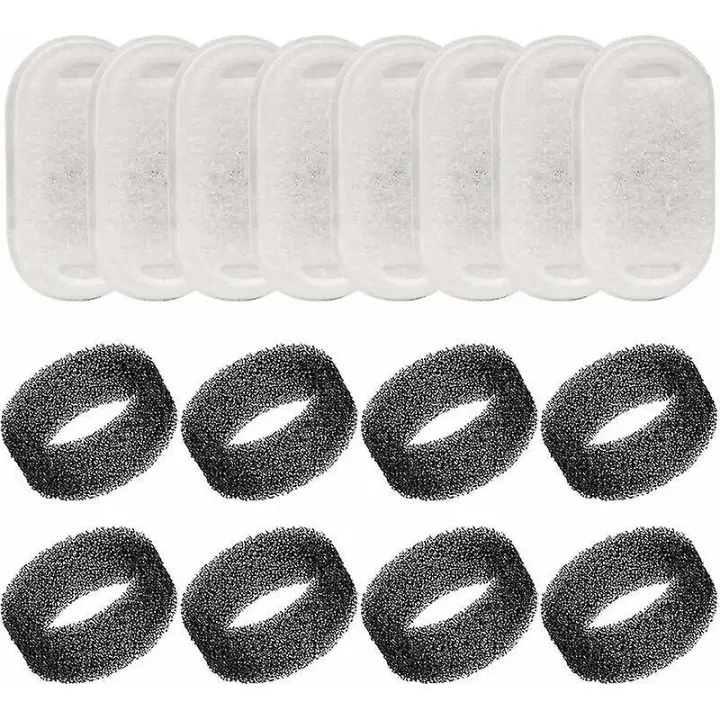 Filtros para bebederos de gatos, 16 piezas de repuesto para bebederos de perros y gatos, filtro de carbón activado - 1
