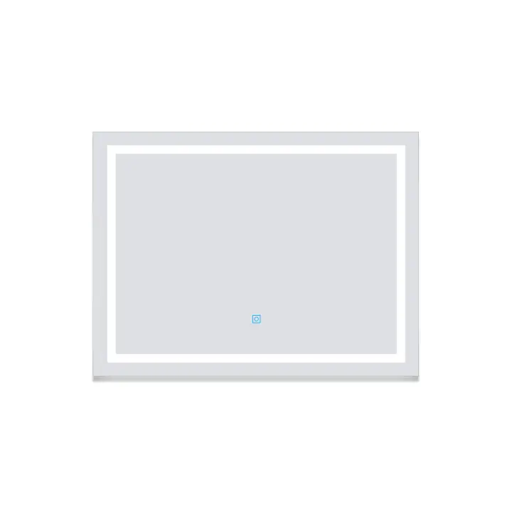 Aica Espejo de baño LED 80 x 60 cm, antivaho, brillo regulable - 1