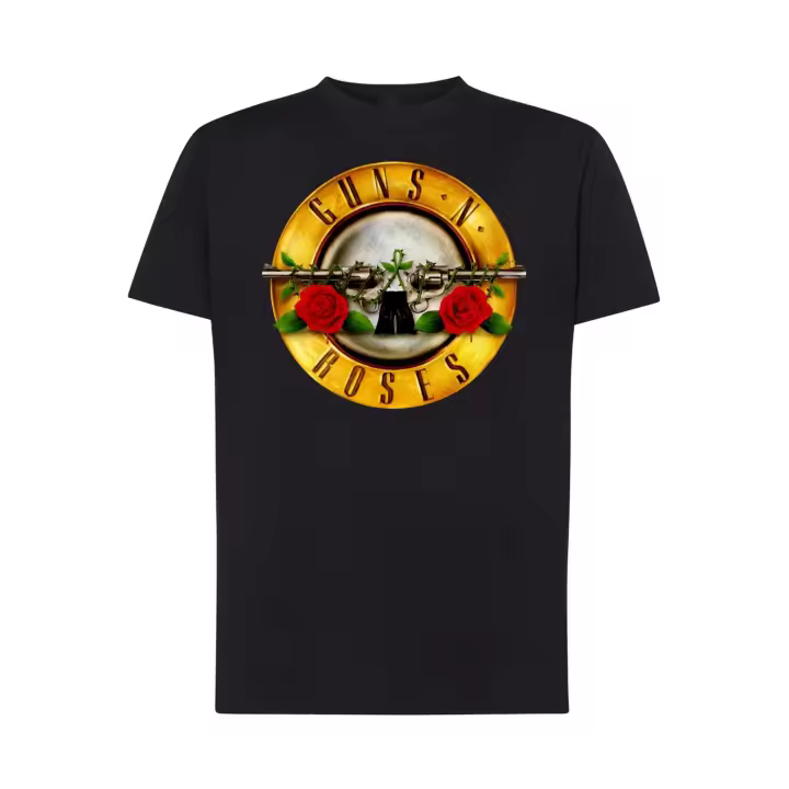 Camiseta Guns N´Roses - Logo música Hard Rock - Unisex algodón premium - 1