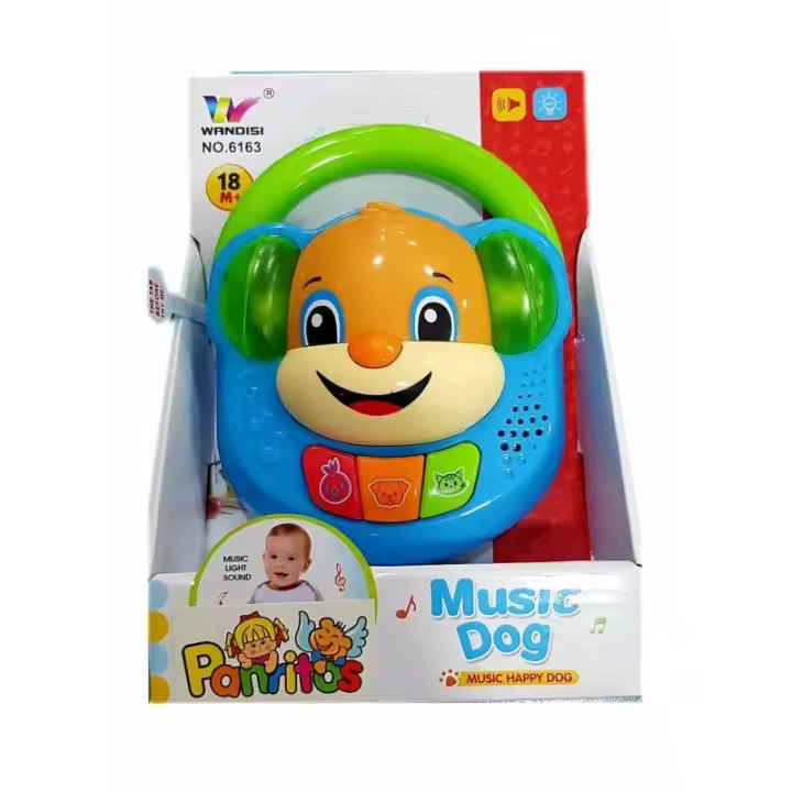 PERRITO SONAJERO CON PIANO INFANTIL DE PANRITOS - 1