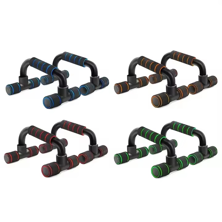 1par De Barras De Empuje En U Para Ejercicio De Fitness Equipo De Músculo Entrenamiento De Mano Esponja De Agarre Para Gimnasio Doméstico Y Construcción Corporal - 1