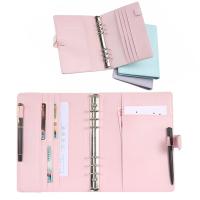 Nueva Vintage Cuaderno Recargable Carpeta De Carpetas Nochebuena Cubierta De Cuero Anillo Organizador De Oficina Suministros - details 2