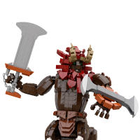 Kit De Bloques De Construcción MOC 'Respiración De La Vida Salvaje': Centauro León Lynel Figura Roja Bokoblin Juguete DIY Para Niños Modelo De Ladrillo Juego Compatible Con Lego - details 4