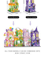 Mini Bloques De Construcción De Vistas De Calle Tienda De Caramelo Casa De Tarot Bistró Modelos De Decoración Bloques De Artesanía Juguetes Para Niños - details 24