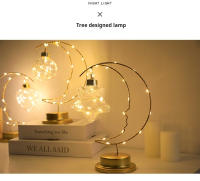 Lámpara Nocturna LED En Forma De Luna Y Estrella Decoración Para El Hogar Material De Hierro Pequeño Regalo Con Luz De Corazón - details 2