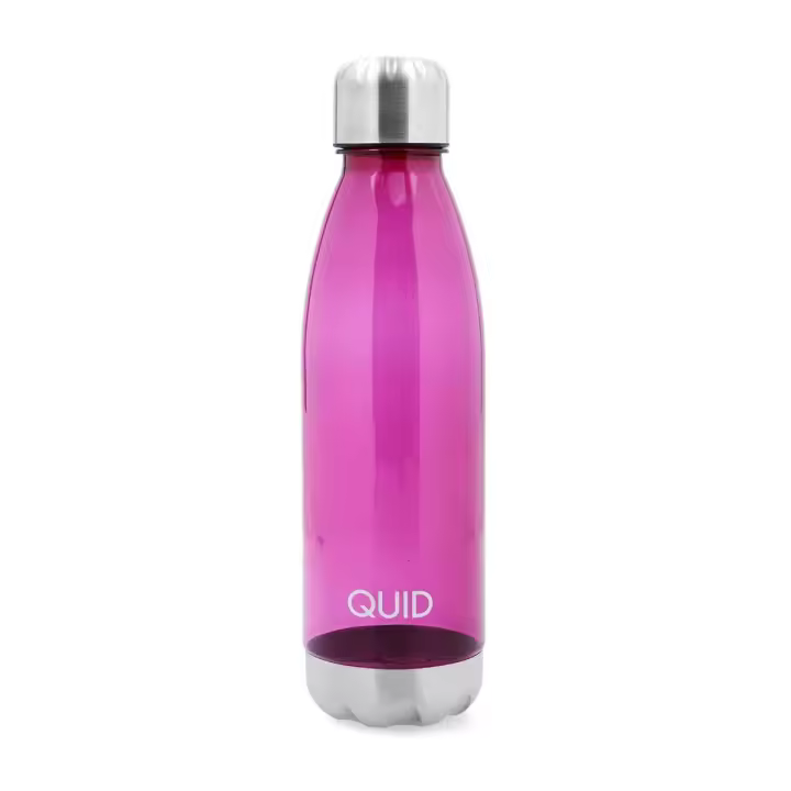 QUID SARAO Botella Transporte Plástico 0,75L Rosa  Resistente uso diario - 1