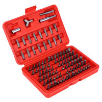 Juego De 100 Piezas De Bitas Hexagonales De Seguridad Torx Destornillador Estrella Triangular Herramienta Multifuncional De Acero Cromo-vanadio Magnético Sin Mango - details 0