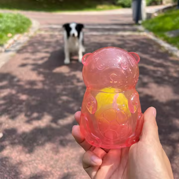 Juguete Masticable Para Perros Almohadilla Flotante De Goma Con Sonido Squeaky Resistente Al Mordisco Para Mascotas Juguetes Para Perros - 1