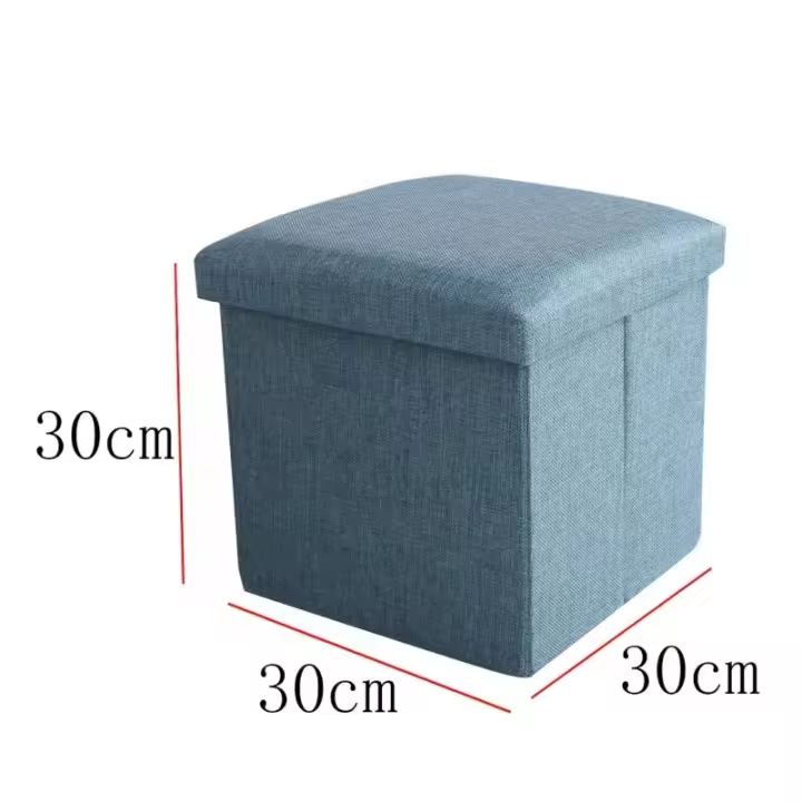 Banco de almacenamiento, asiento de almacenamiento mullido, reposapiés, con tapa y Caja, ropa de Cama, 1 Pieza - 1