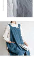 Delantal De Cocina De Color Puro Para Mujer Y Hombre Chef Barbería Café Tienda BBQ Personalizable Con Logo Regalo Bibs Al Por Mayor - details 4