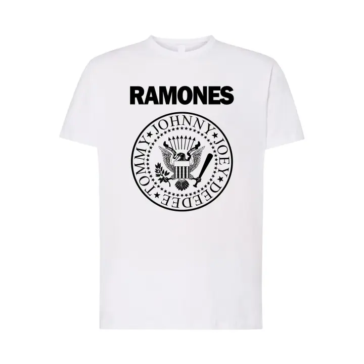 Camiseta Ramones - Logo - Banda compuesta por los hermanos Ramone - Música Punk - años 70 - Unisex algodón premium - 1