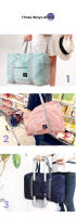 Bolsa de lona de viaje plegable para mujer y niña, bolsa de transporte ligera de gran capacidad para viajes de fin de semana - details 2