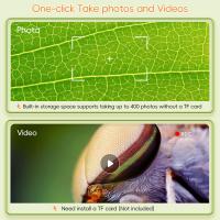 Para Niños Digital Microscope with Pantalla IPS de 2,0 'Recargable Microscopio 1000x Digital Electrónico Microscopio with 8 Luces LED Para Gift Cumpleanos/Navidad/Año Nuevo - details 0