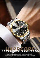 Reloj De Pulsera Para Hombre BINBOND Marca Top Lujo Resistente Al Agua Luminoso Con Fecha Y Día De La Semana Reloj De Acero Inoxidable Cuarzo - details 1