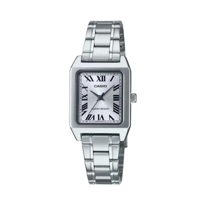 Reloj Casio LTP-B150D-7BEF Analógico Rectangular Plateado para Mujer. - 1