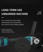 Makita 18V DGA404 Mezcladora De Ángulo Eléctrica Recargable De Potencia Alta Con Motor Brushless 125/100mm Para Corte Y Pulido - details 3