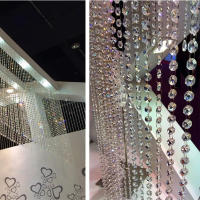 Hilo De Cuentas De Cristal Para Decoración De Ventana Y Puerta De Sala De Estar Y Dormitorio Colores Variados Accesorios Para El Hogar - details 5