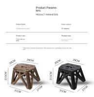 Pequeño Taburete Portátil Plegable Duradero Para Exterior Caza Pesca Playa Camping Soporte De Carga Alto Material De Plástico - details 1