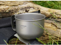 Taza De Café De Titanio Tiartisan 500ml Portátil Y Ligera Para Camping Y Exteriores Con Tapa Posibilidad De Contener Agua Hervida - details 1