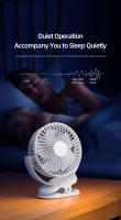 Ventilador De Clip Recargable 5000mAh 5 Pulgadas Silencioso Y Fuerte Para Babero De Carrito De Bebé Camping Exteriores USB Para El Hogar - details 5