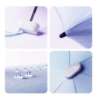 vattenskydd Paraguas plegable con estuche color Lilac - details 2