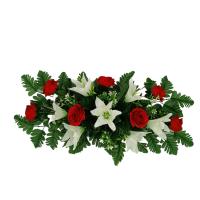 CENTRO DE FLORES ARTIFICIALES APTO PARA EXTERIOR. IDEAL PARA CEMENTERIO TODOS LOS SANTOS. MEDIDAS 70*35* 20 - details 6
