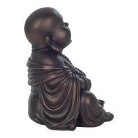 CAPRILO REGALOS & DECORACIÓN Figura Decorativa de Resina "Buda Feliz Sentado". Adornos y Esculturas. Regalos Originales. Decoración Hogar. 23 x 19 x 25,50 cm. - details 1