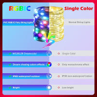 Luces LED RGBIC Bluetooth WS2812B Cadena De Luces Faeir Para Fiesta Navidad Boda Decoración Guirnalda Con USB Control Remoto Y Aplicación En Smartphone - details 14
