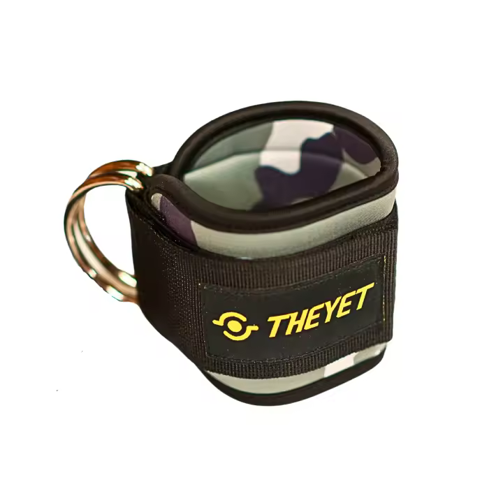 THEYET Correa Tobillera para Polea Gym  Accesorio Unisex para Entrenamiento Fitness en Máquinas de Cable  Tonificar Músculos de Piernas y Glúteos en Gimnasio  Ankle Straps doble Anilla en D Mujeres y Hombres - 1