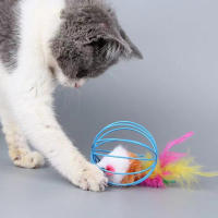 Juguete Para Gatos Peluche Ratoncillo De Color Simulación Divertido Bola Para Gatos Divertida Brinquedos Para Mascotas - details 1
