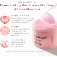 medicube PDRN Pink Collagen Toning Gel Toner Pad 70 pads | PDRN (Sodium DNA) + Colágeno + Niacinamida + Centella + Madecassoside + Retinol + LHA - details 2