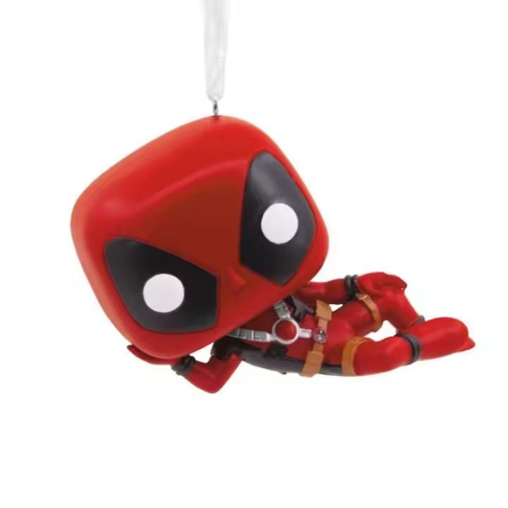 Adorno de navidad funko marvel deadpool figura de resina - 1