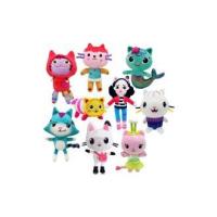 SOMY Casa de muñecas Gabby de dibujos animados para niños, juguete de peluche de , animales de peluche, coche de gato sonriente, abrazo de gato, regalos de cumpleaños para niñas SY - details 0