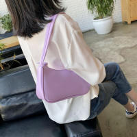 Bolso De Hombro Para Mujer Estilo Retro De Cuero PU Forma De Baguette Con Lazo Cerrado Por Cremallera Bolso Suave De Negocios - details 2