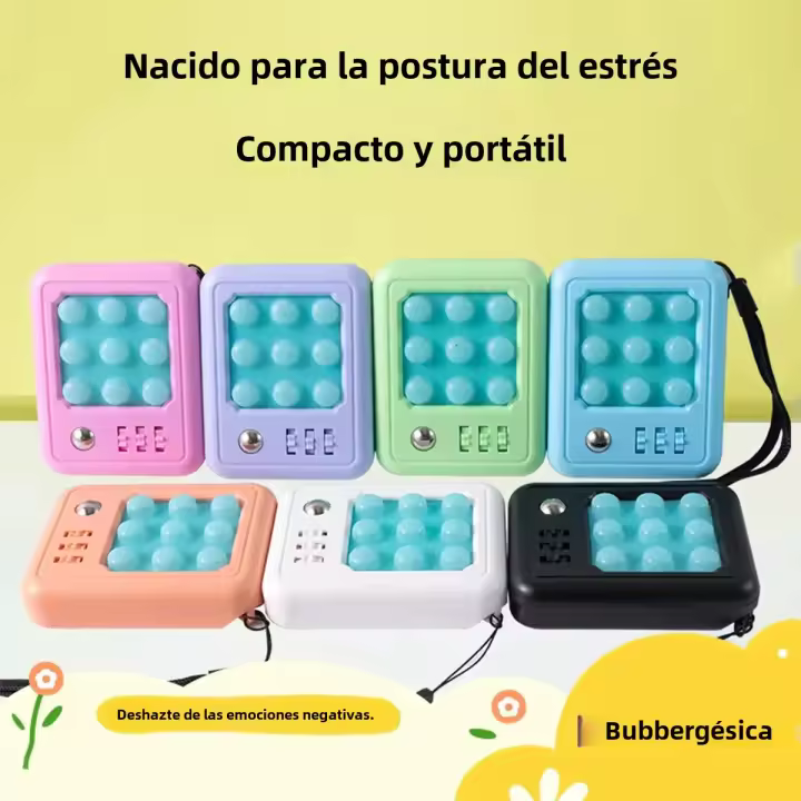 Juguete De Alivio De Estrés Musical Pinchar Burbujas Con Dientes Aleación De Zinc Juguete Para Adultos Y Niños Mayores De 14 Años - 1