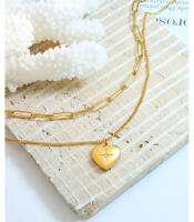 Colgante de acero inoxidable 316L de circón, cadena de dijes en forma de corazón de amor, collares de moda,joyería alta, regalos de fiesta Collar gótico con colgante de corazón y amor para mujer,,regalo de cumpleaños, gargantilla de cadena de una pieza - details 10