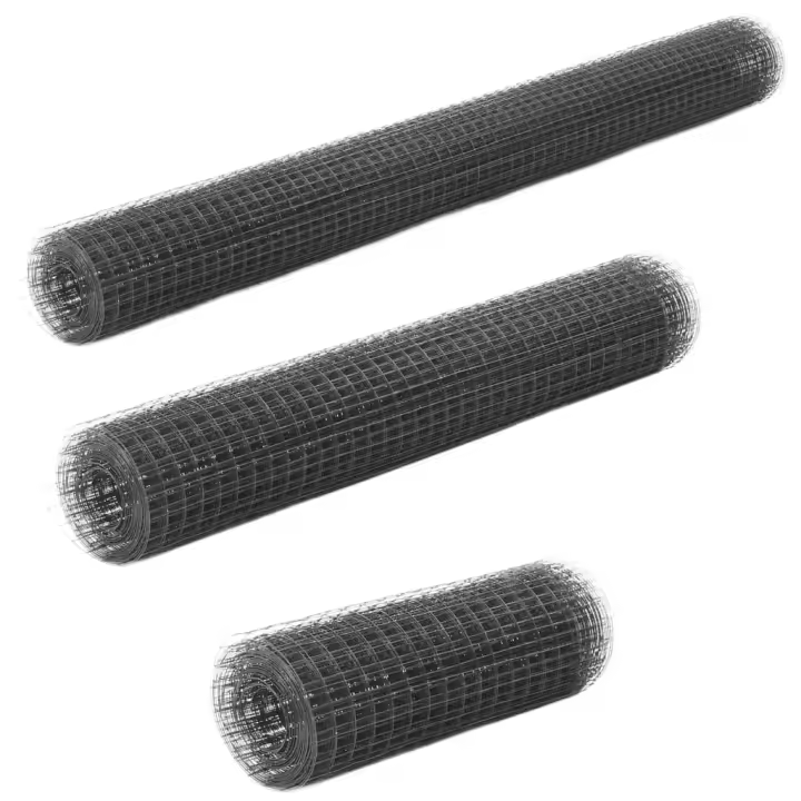 vidaXL Alambrada de Gallinero Malla Valla Red de Alambre Acero Revestimiento PVC - 1
