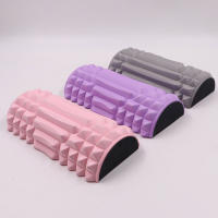 Rodillo De Yoga EVA Espuma Medio Redondo Para Ejercicios De Pilates Masajeador De Cilindro Para Entrenamientos En Casa Diámetro 5.5cm Longitud 24cm - details 10