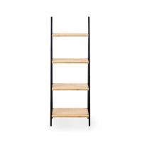HOGUITA-Estantería Escalera de Bambú 3 y 4 Estantes, Estante de Almacenaje Multifuncional para Baño, Salón y Dormitorio, Estante Escalera para Organizar Espacios en el Hogar, Mueble de Almacenamiento Decorativo y Funcional - details 6