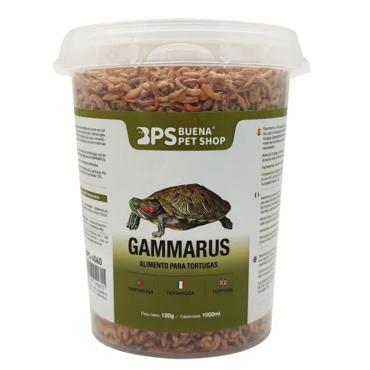 Alimento Comida Gammarus para Tortugas Turtle Terrapin Food Gammarus Alimento 120 g 1000ml - 1