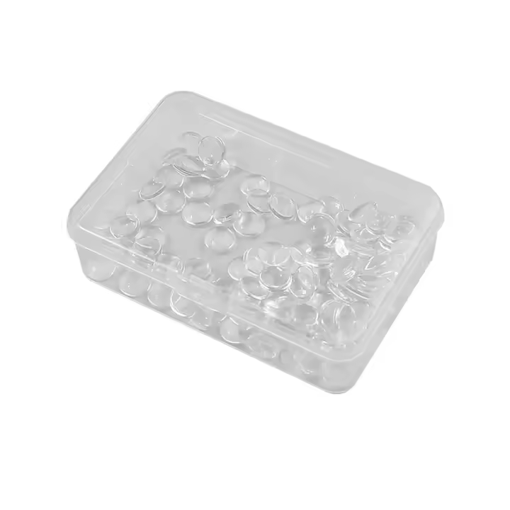 50PCS Tablero De Mostrador De Uñas De Vidrio Transparente Para Diseños De Esmalte De Gel Y Tones De Uñas Herramientas De Manicura - 1