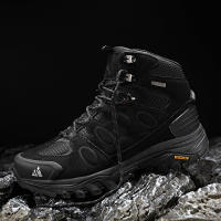 Botas De Nieve HIKEUP Para Hombres Cuero Sintético Y Peluche Deportivas De Exterior Para Senderismo Y Trekk Ing Antideslizantes Talla 40-45 Color Negro Marrón Gris Verde - details 14