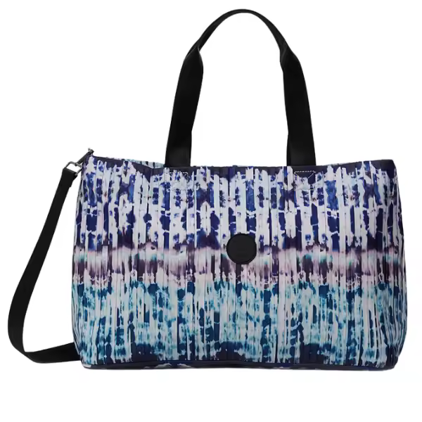 DESIGUAL - Bolso Mujer de Hombro Duffle Bag Pleats Black Maxi Azul - 1